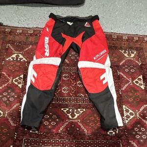 Vintage MSR Xplorer Ascent Motocross Riding Pants Men's Size 34 Red Black MX